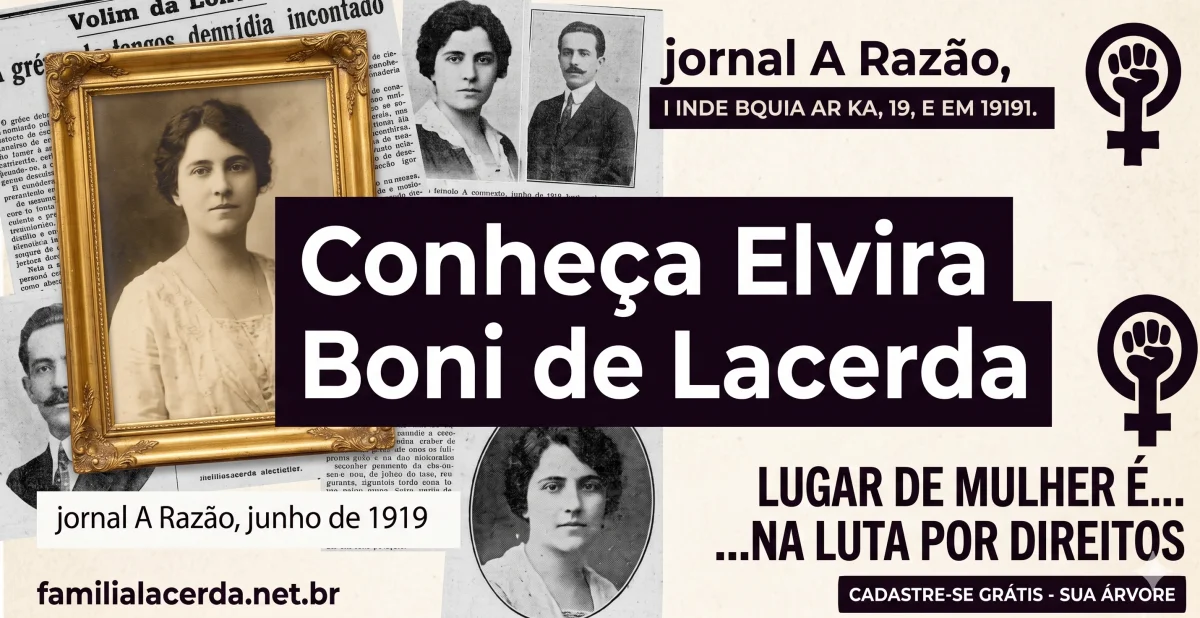 Elvira Boni de LACERDA e o Protagonismo Feminino na História Política Brasileira